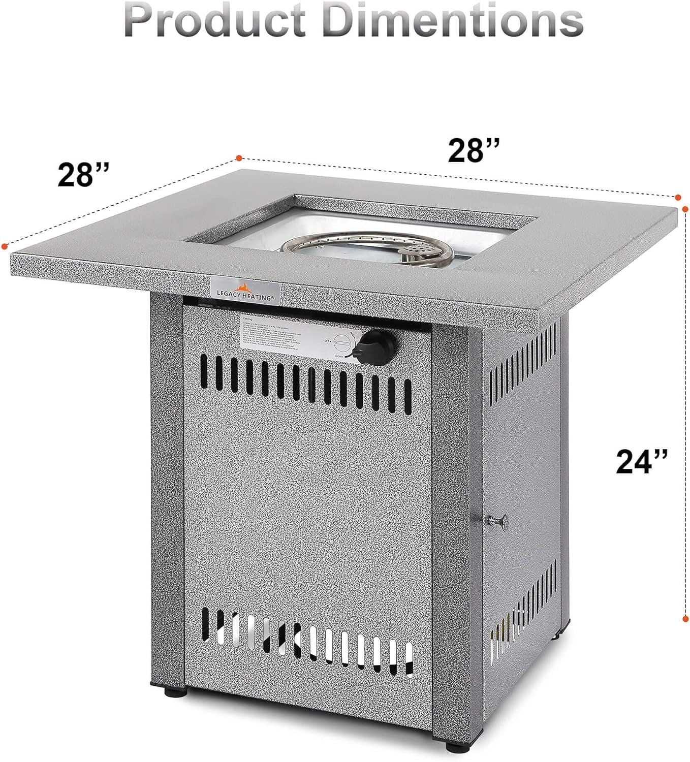 LEGACY HEATING Propane Fire Pit Table Doba